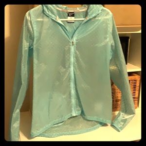 Nike running jacket baby blue